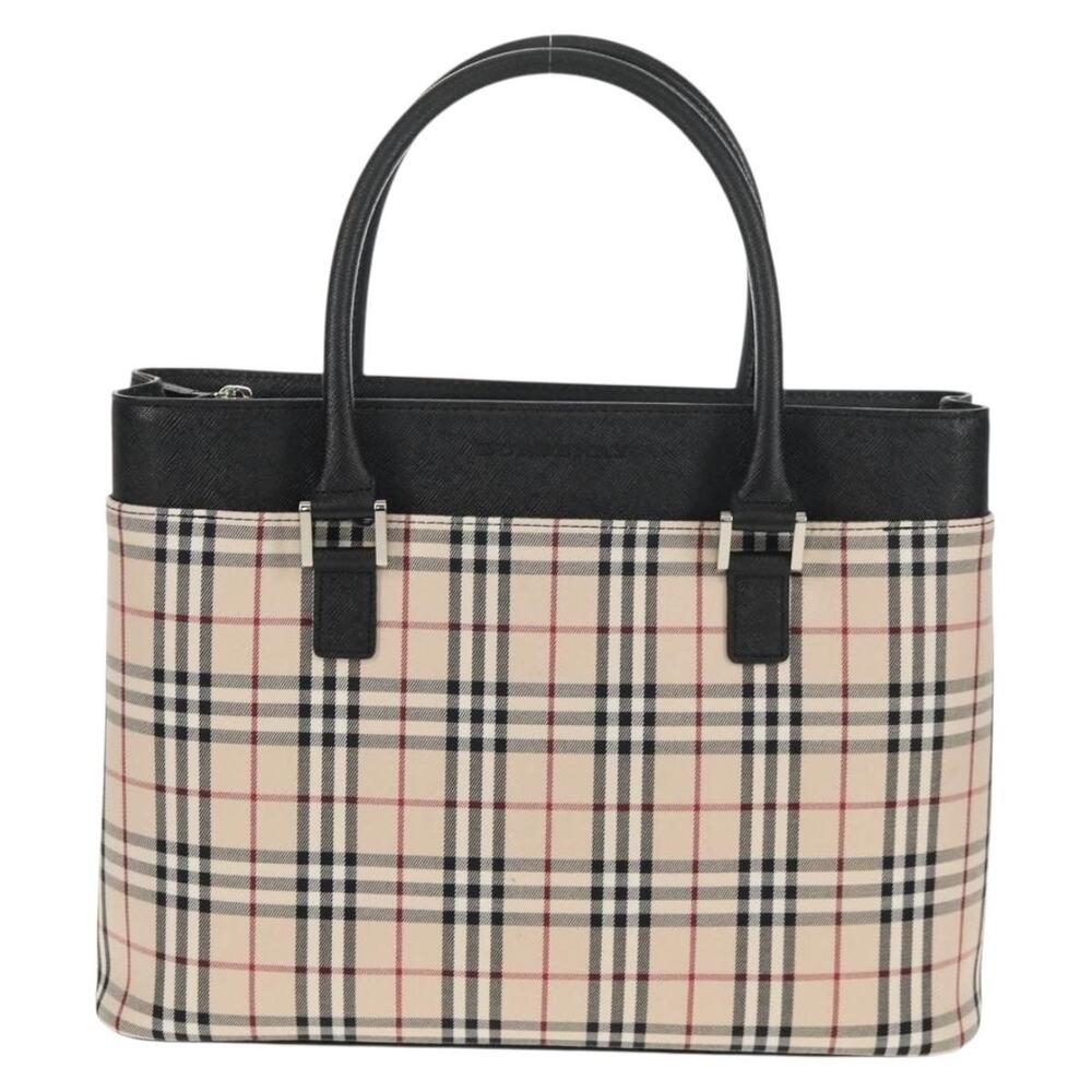 Burberry Nova Check Canvas Handbag Beige